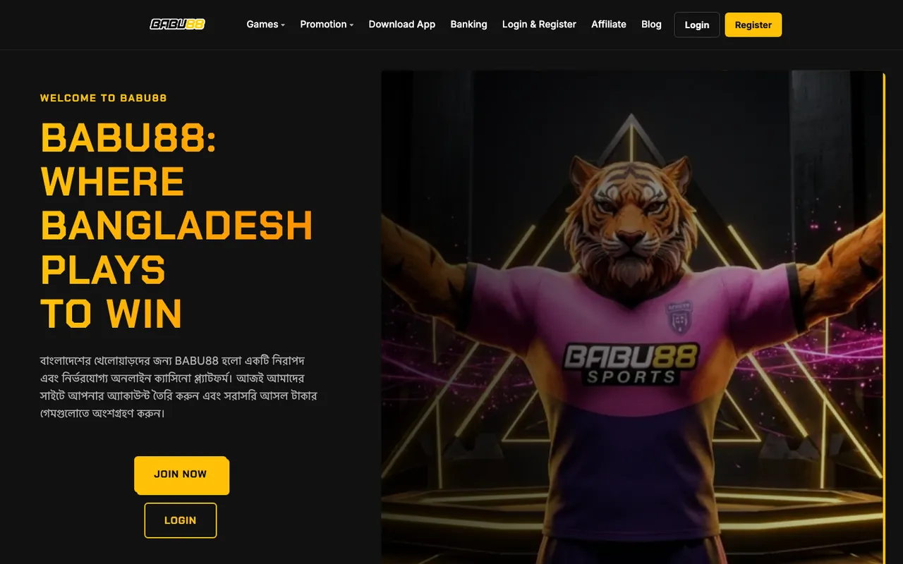 BABU88 homepage screenshot