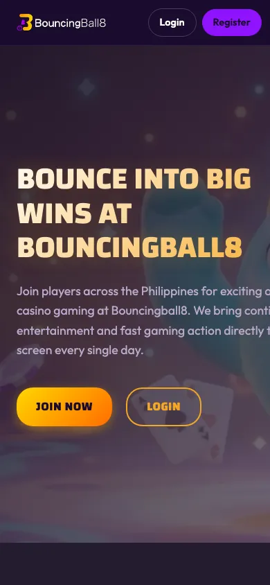 Bouncingball8 mobile homepage