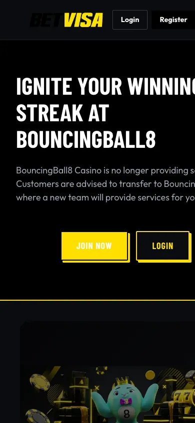 Bouncingball8 mobile homepage