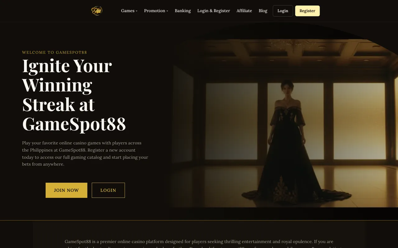 GameSpot88 homepage screenshot