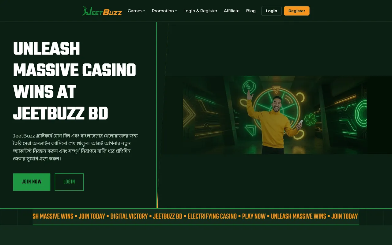 JeetBuzz homepage screenshot
