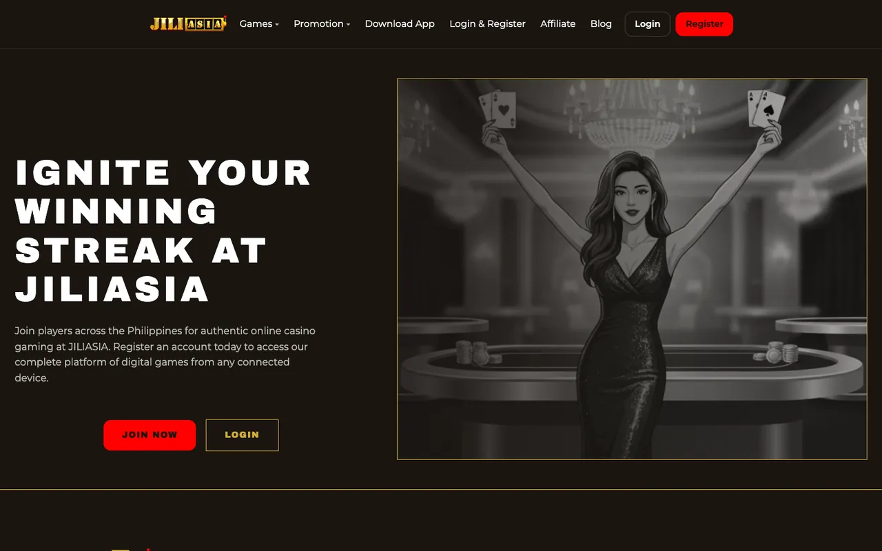 JILIASIA homepage screenshot