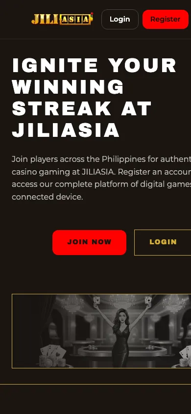 JILIASIA mobile homepage