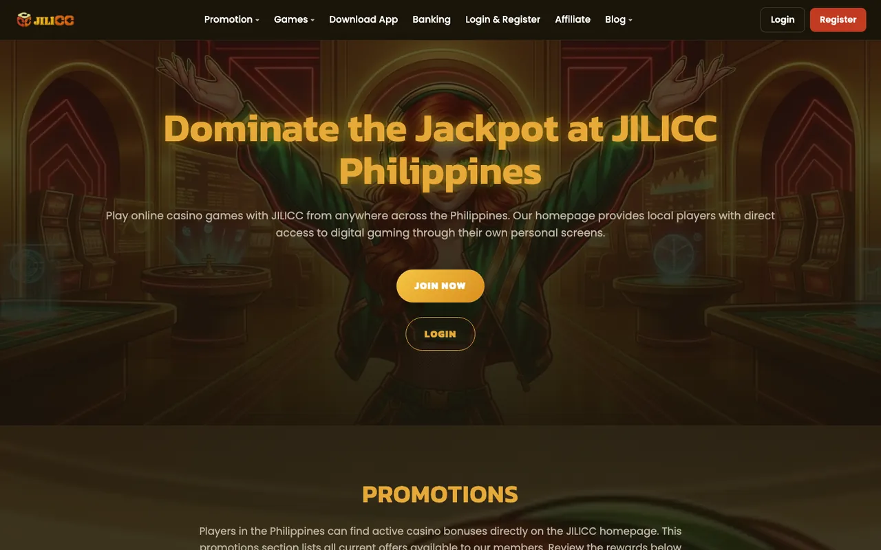 JILICC homepage screenshot