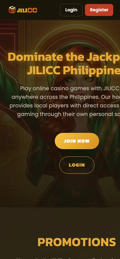 JILICC mobile homepage