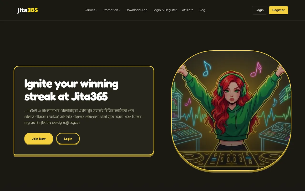Jita365 homepage screenshot
