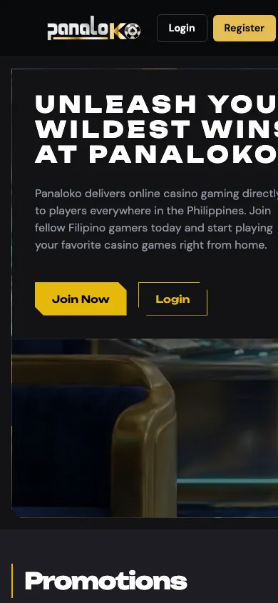 Panaloko mobile homepage