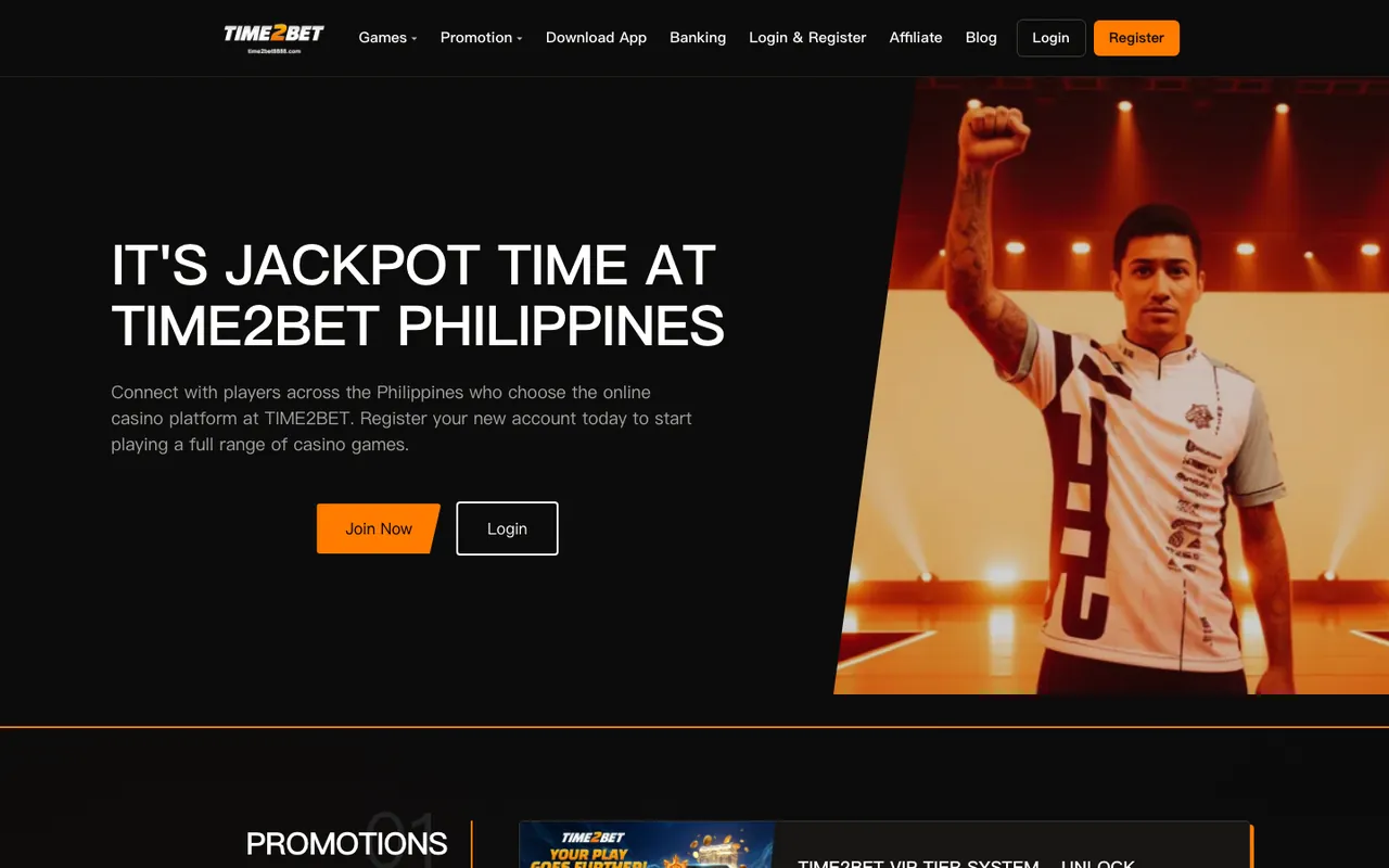 TIME2BET homepage screenshot