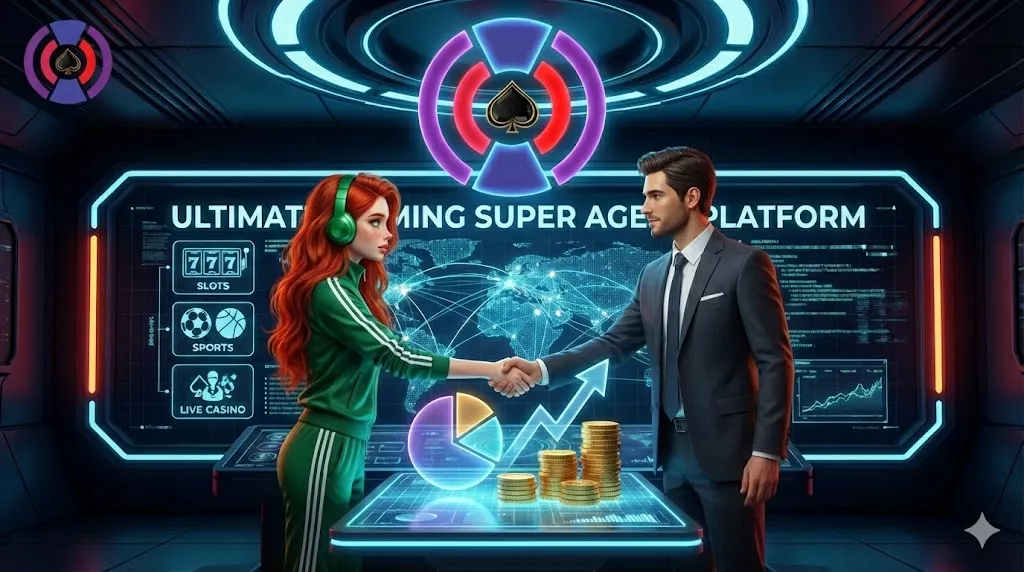 AidsAgent high-yield revenue share partnership model, illustrating mutual profit growth and successful collaboration between agent and operator.