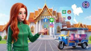 AidsAgent Thailand market approach, utilizing social media acquisition (LINE, Facebook) and localized Thai banking preferences.